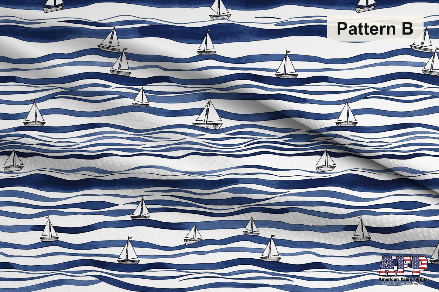 Blue Sailboat 2 Fabric Bundle Set - Shop now at American Fabric Prints