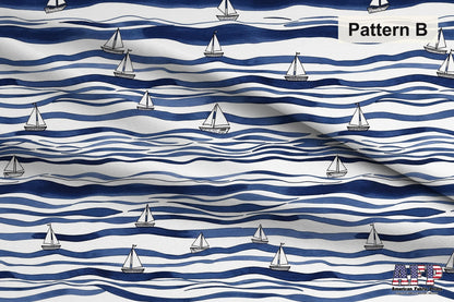 Blue Sailboat 2 Fabric Bundle Set - Shop now at American Fabric Prints