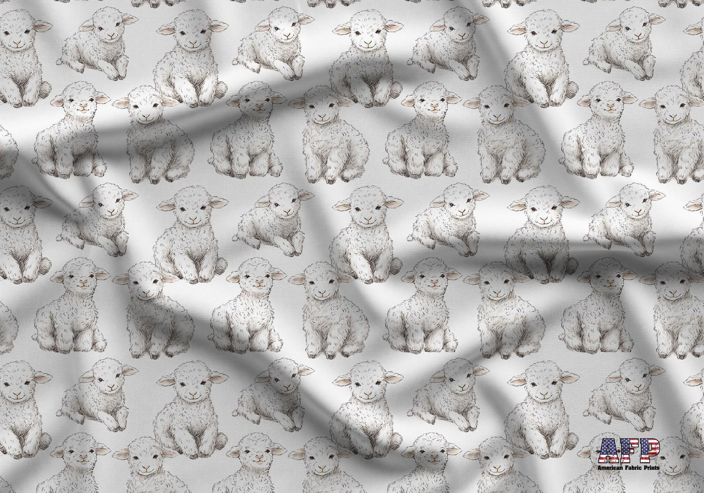 Easter Lamb Fabric - Shop now at American Fabric Prints