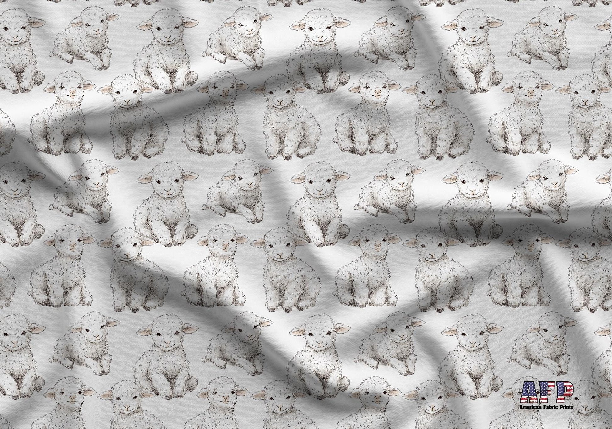 Easter Lamb Fabric - Shop now at American Fabric Prints