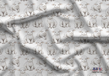 Easter Lamb Fabric - Shop now at American Fabric Prints