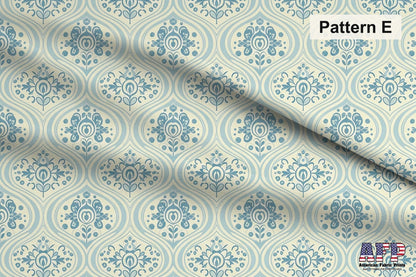 Blue Floral 1 Fabric Bundle Set - Shop now at American Fabric Prints