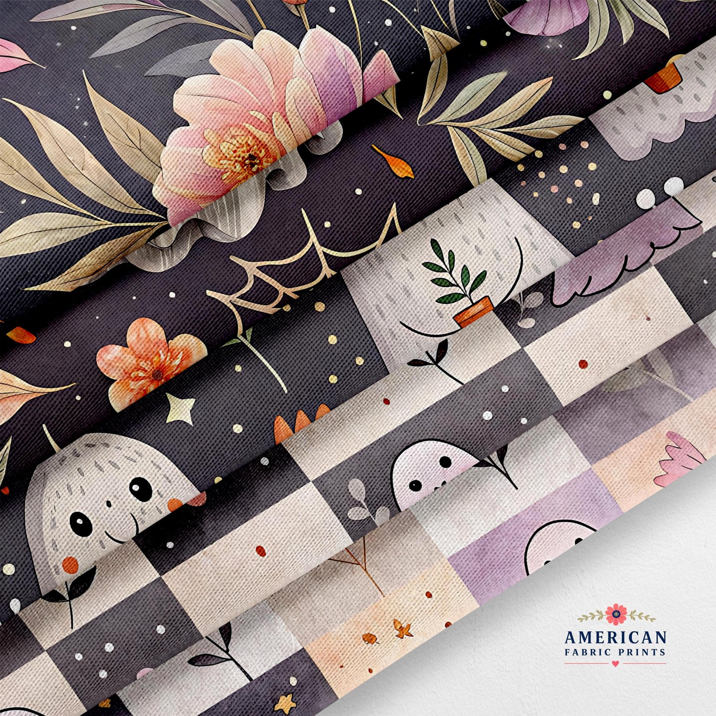 Floral Ghosts Fabric Bundle Set - Shop now at American Fabric Prints