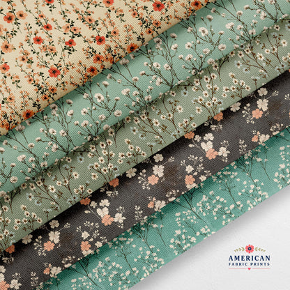 Vintage Ditsy Flowers 2 Fabric Bundle Set - Shop now at American Fabric Prints