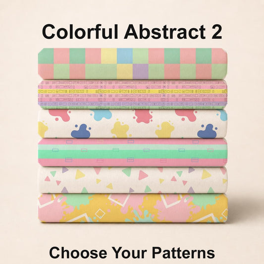 Colorful Abstract 2 Fabric Bundle Set - Shop now at American Fabric Prints