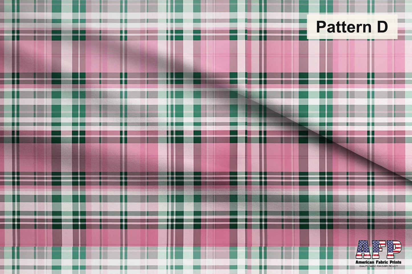 Pink Plaid 1 Fabric Bundle Set - Shop now at American Fabric Prints