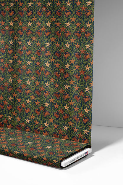 Crabs and Starfish Fabric - Shop now at American Fabric Prints