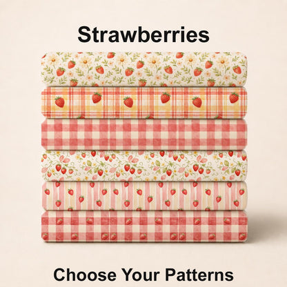Strawberries Fabric Bundle Set - Shop now at American Fabric Prints