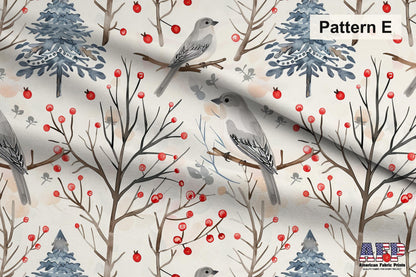 Watercolor Christmas Fabric Bundle Set - Shop now at American Fabric Prints