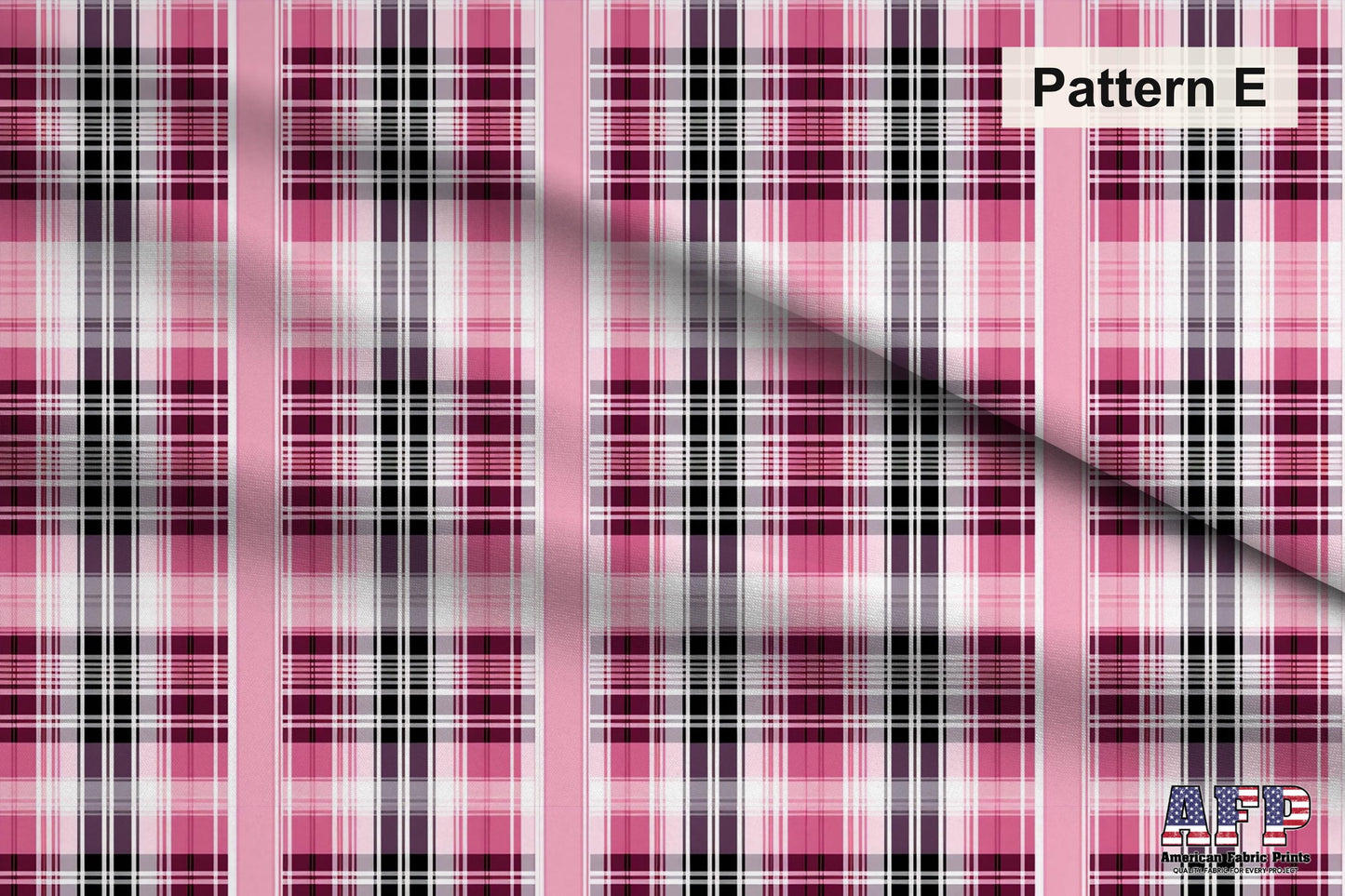 Pink Plaid 2 Fabric Bundle Set - Shop now at American Fabric Prints