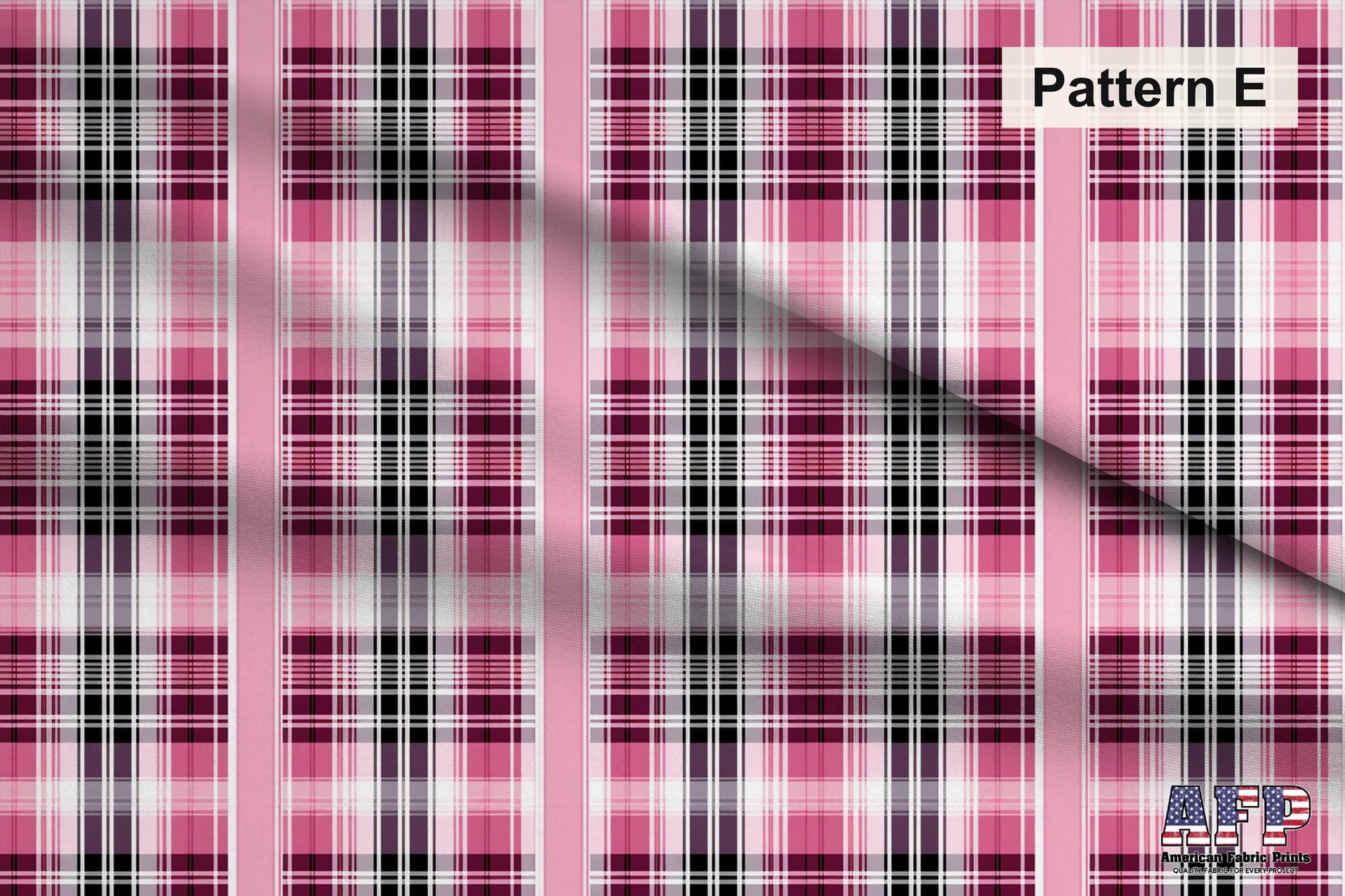 Pink Plaid 2 Fabric Bundle Set - Shop now at American Fabric Prints