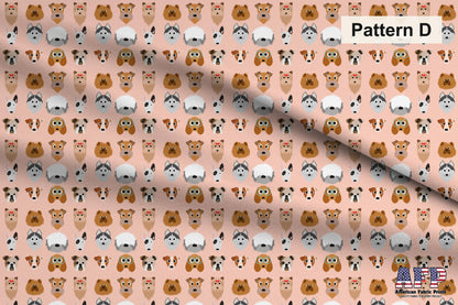 Cute Dog 1 Fabric Set. Shop now at American Fabric Prints.