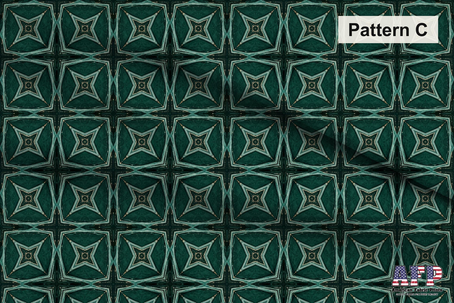 Arabesque Teals 4 Fabric Bundle Set - Shop now at American Fabric Prints