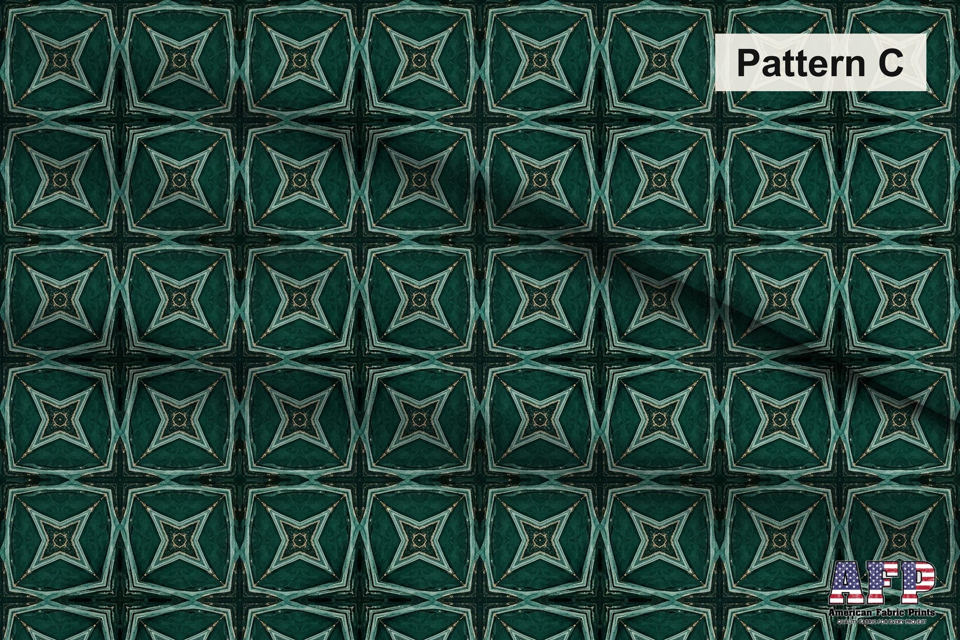 Arabesque Teals 4 Fabric Bundle Set - Shop now at American Fabric Prints