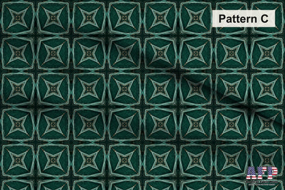 Arabesque Teals 4 Fabric Bundle Set - Shop now at American Fabric Prints
