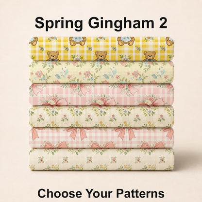 Spring Gingham 2 Fabric Bundle Set - Shop now at American Fabric Prints