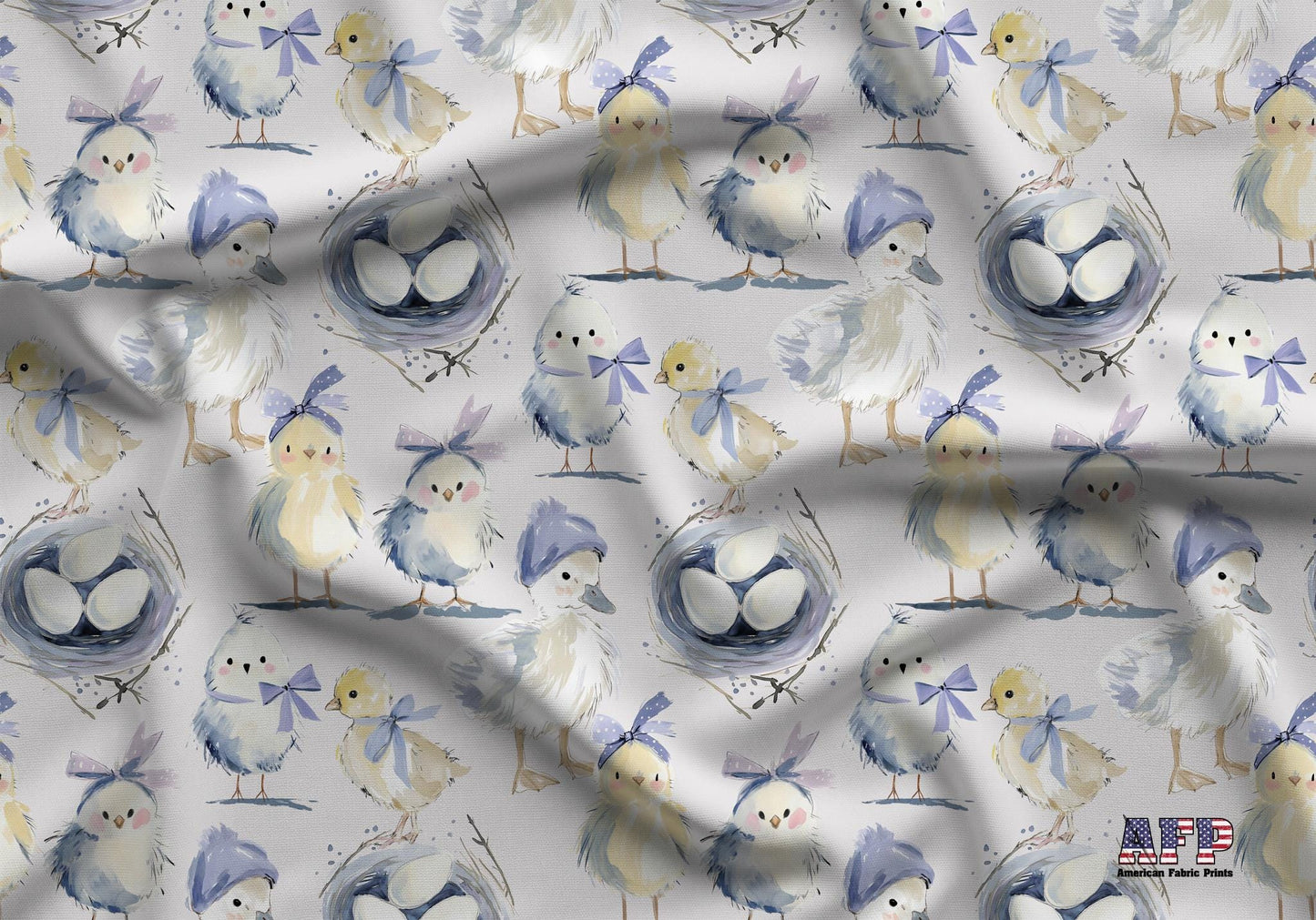 Chicks and Ducklings Fabric - Shop now at American Fabric Prints