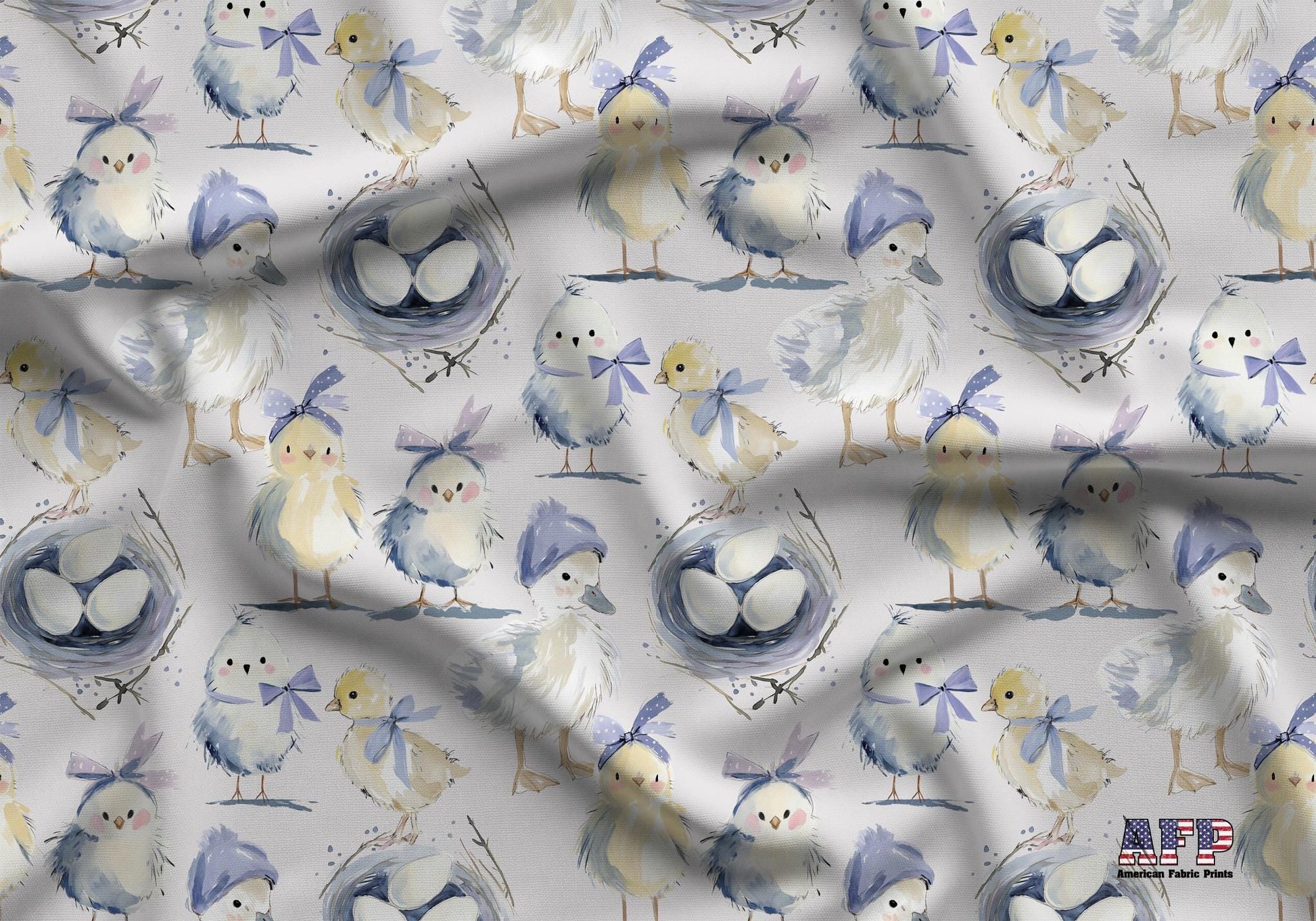 Chicks and Ducklings Fabric - Shop now at American Fabric Prints