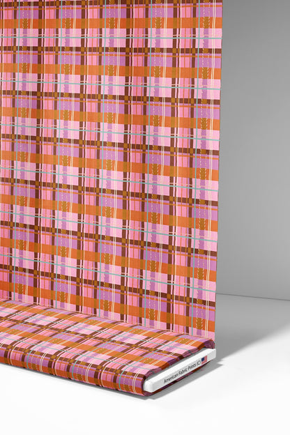 Painted Desert Plaid Fabric - Shop now at American Fabric Prints