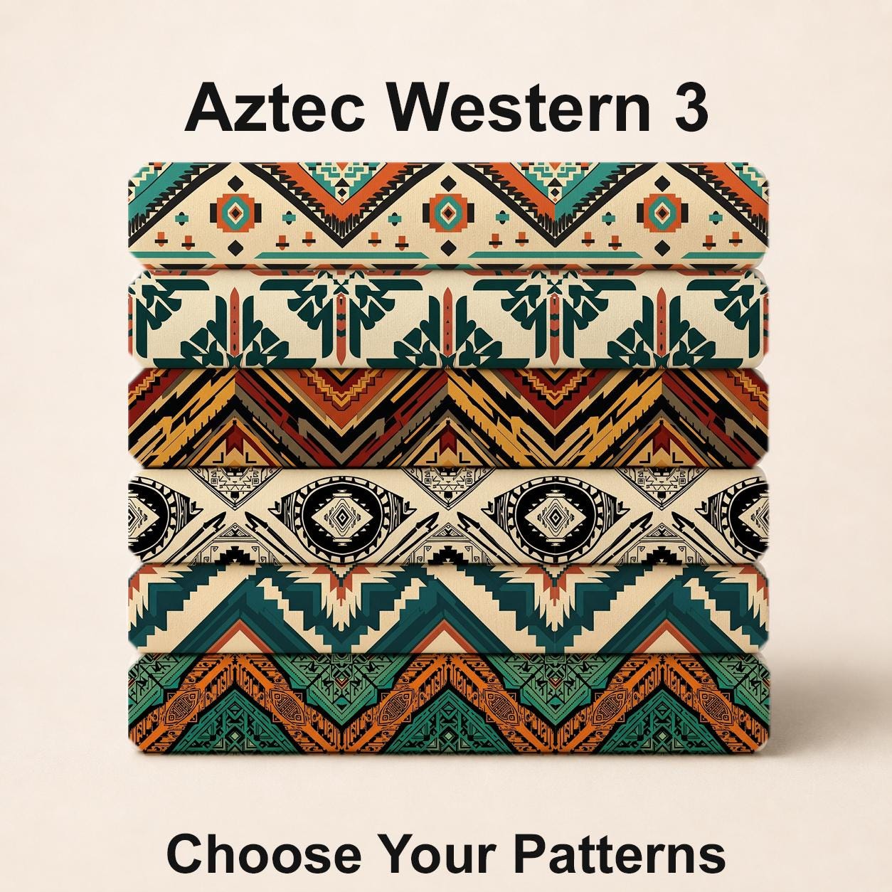 Aztec Western 3 Fabric Bundle Set - Shop now at American Fabric Prints