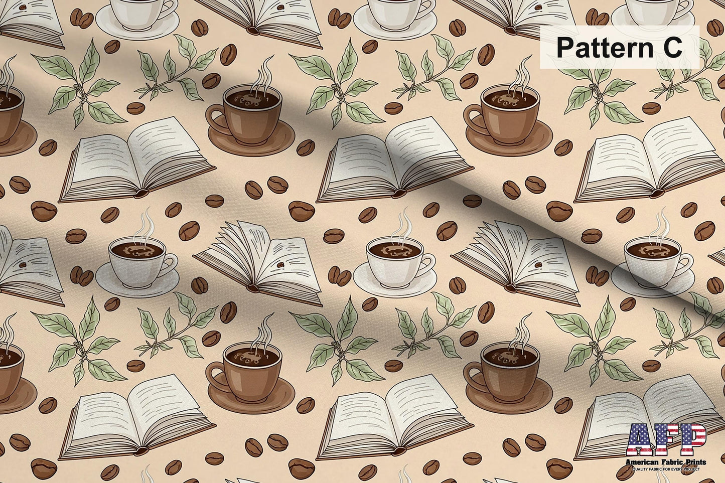 Coffee + Books Fabric Bundle Set - Shop now at American Fabric Prints