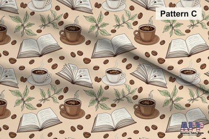 Coffee + Books Fabric Bundle Set - Shop now at American Fabric Prints