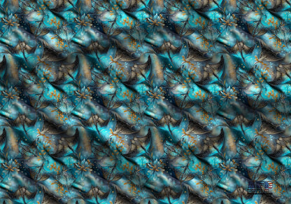 Mystical Stingrays Fabric - Shop now at American Fabric Prints