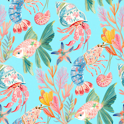 Coastal Chinoiserie Fabric - Shop now at American Fabric Prints