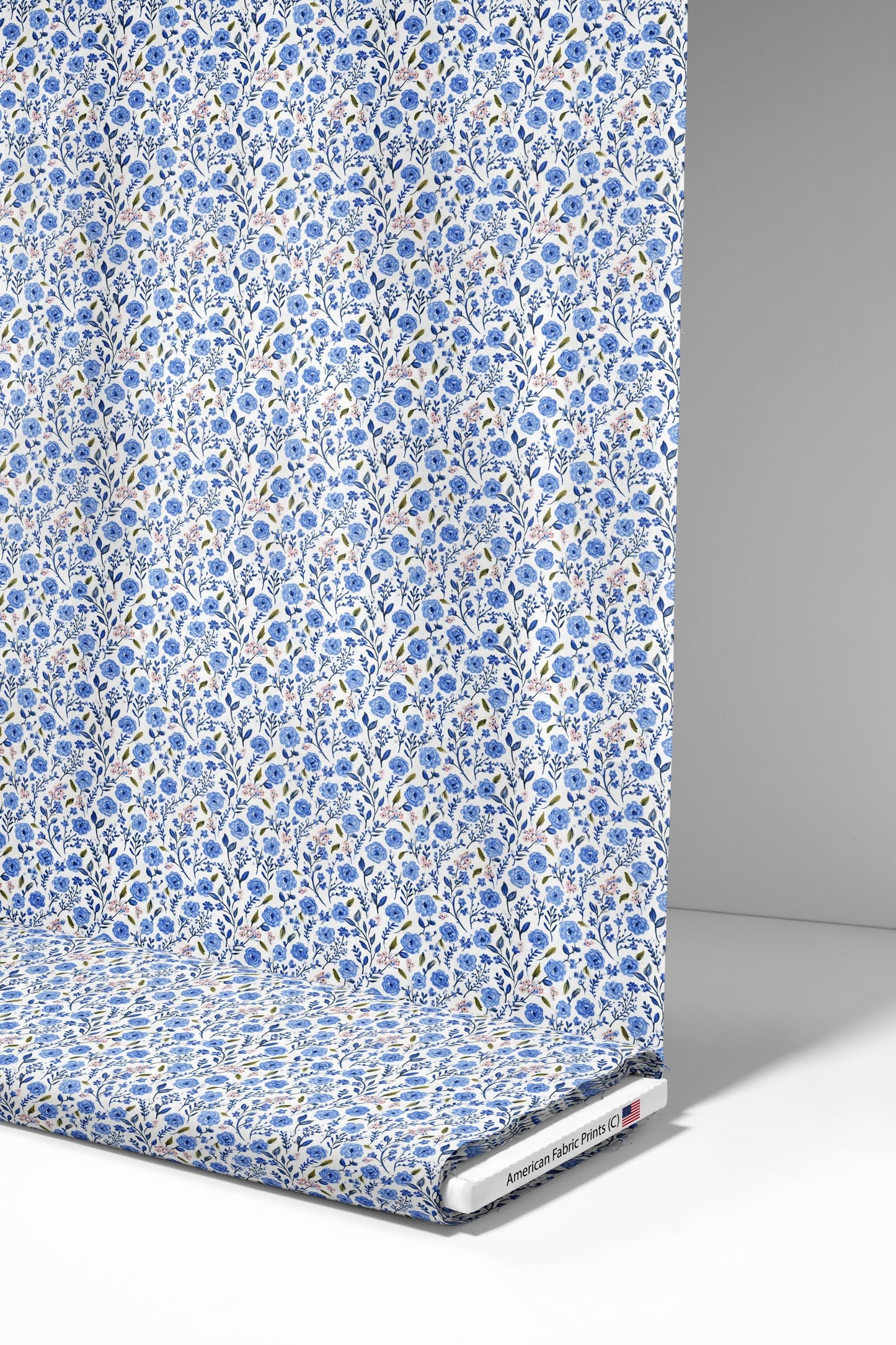 Blue and Pink Grandmacore Fabric - Shop now at American Fabric Prints