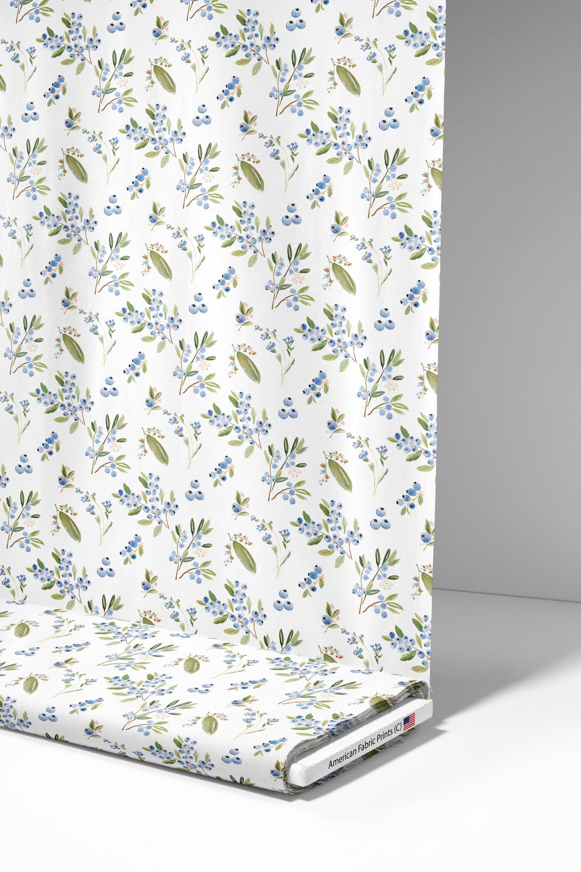 Petite Blueberry 2 Fabric - Shop now at American Fabric Prints