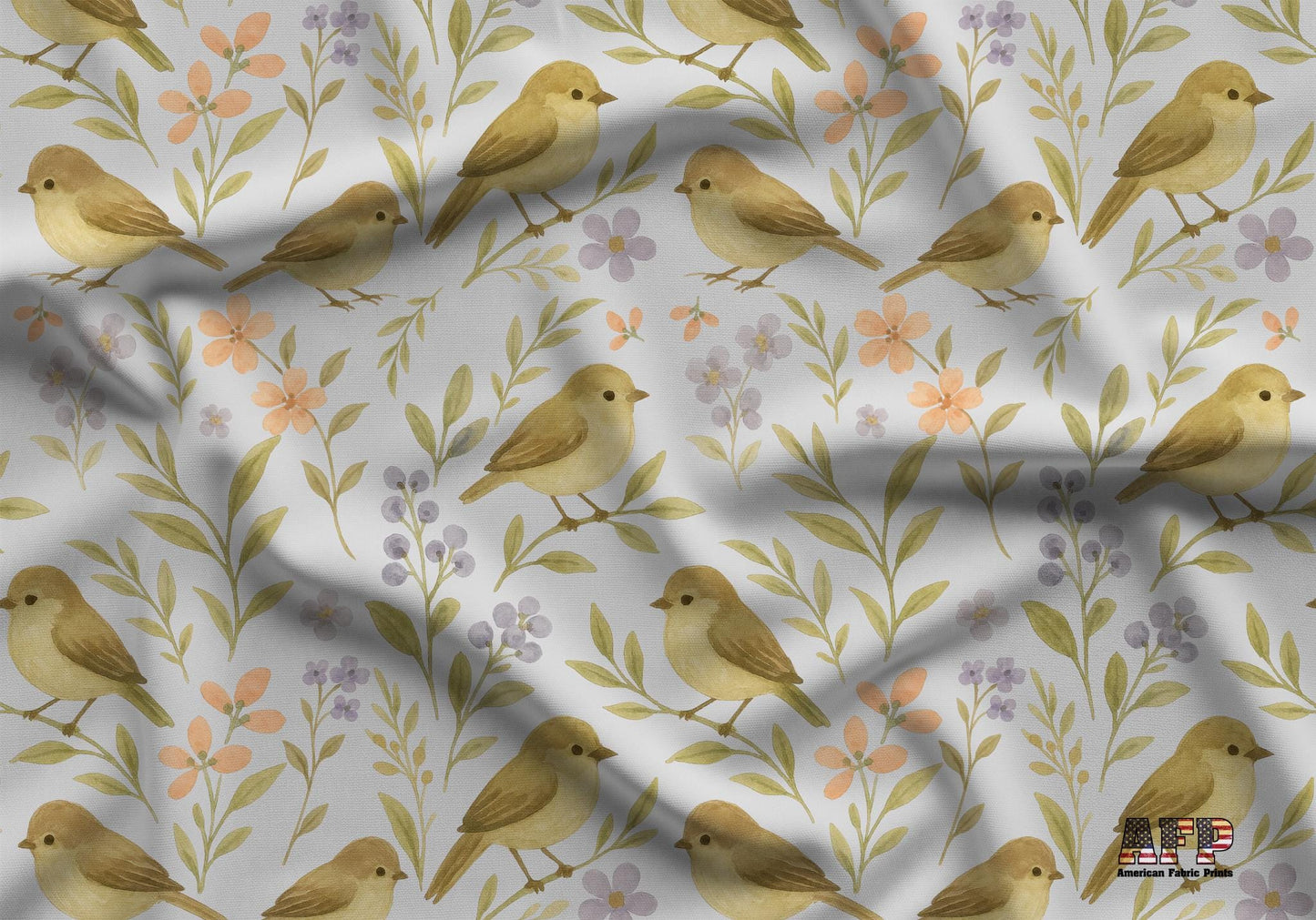 Tiny Birds Fabric - Shop now at American Fabric Prints