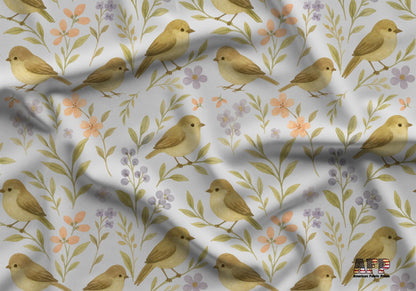 Tiny Birds Fabric - Shop now at American Fabric Prints