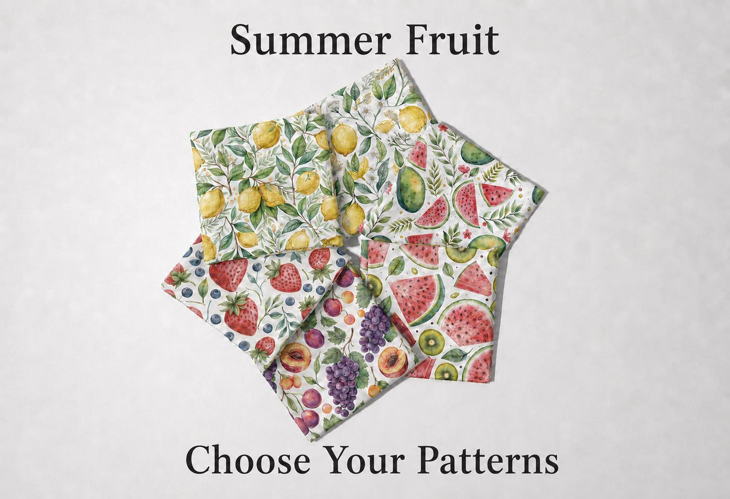 Summer Fruit Quilting Fabric | Fruit Fabric Coordinates | Several Patterns to Choose From | Cotton Quilt Fabric | by American Fabric Prints