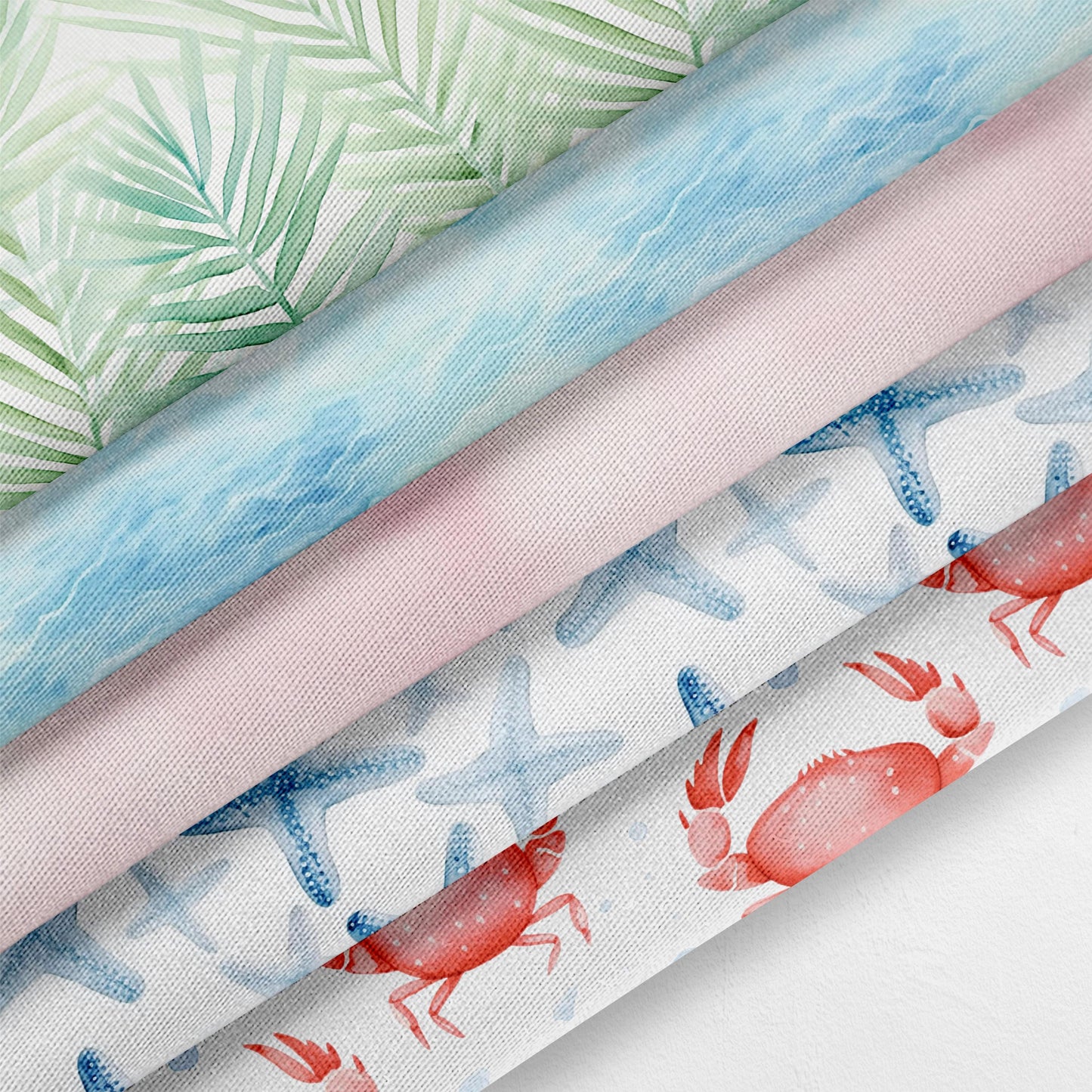 Tropical Quilt Fabric Coordinates | Island Fabric Bundle | Tropical Themed Cotton Fabric | Fabric | Made in USA | American Fabric Prints