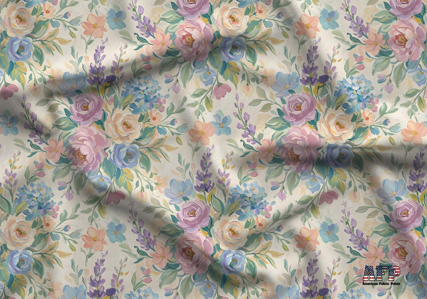 Pastel Bouquet Fabric - Shop now at American Fabric Prints