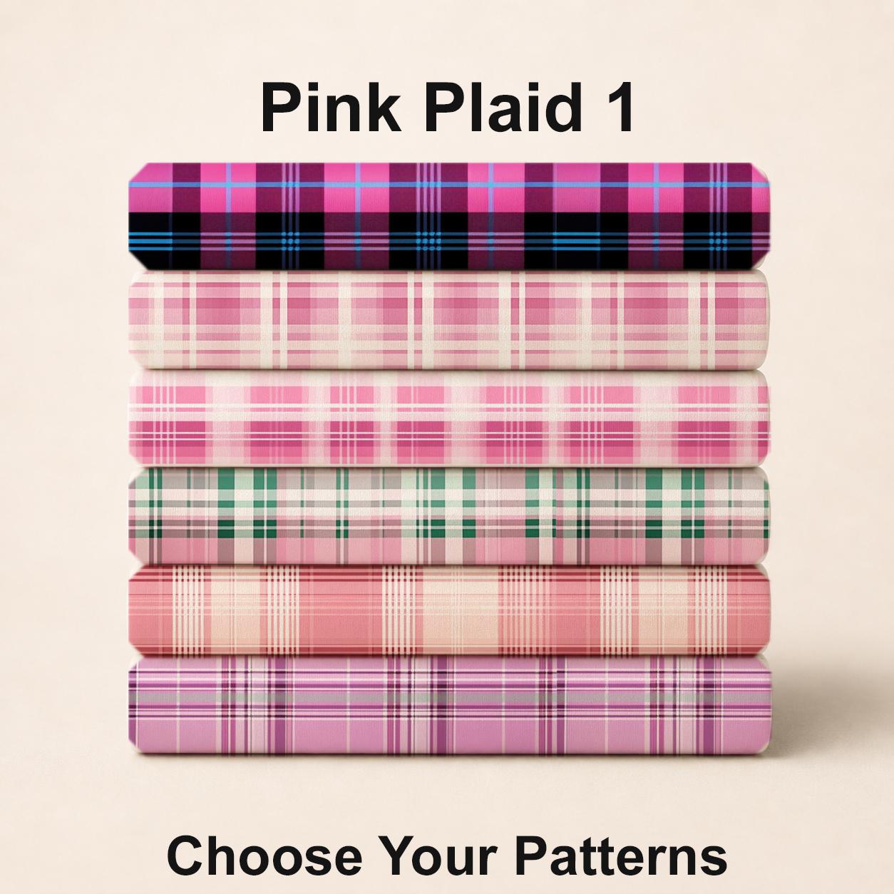 Pink Plaid 1 Fabric Bundle Set - Shop now at American Fabric Prints
