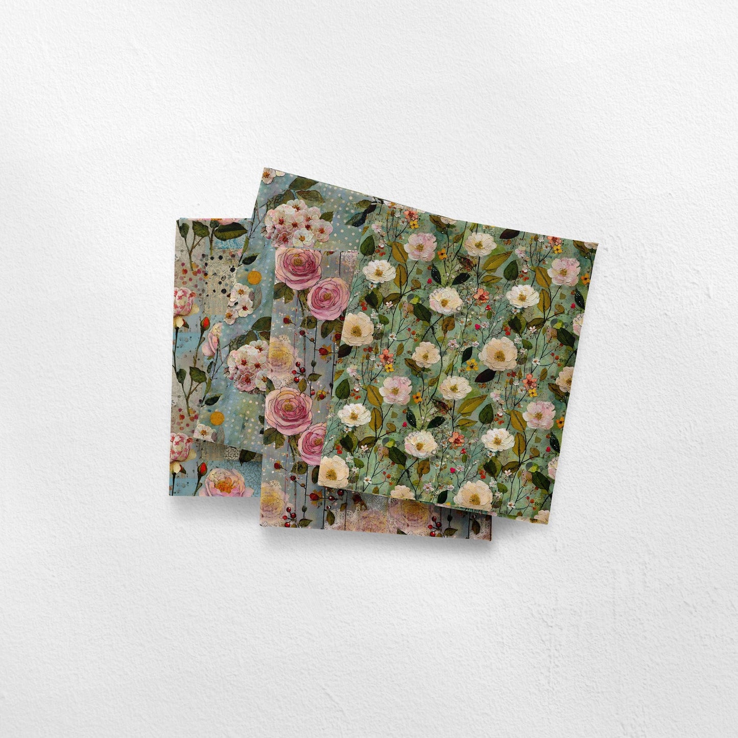 Cottage Shabby Floral Fabric Bundle Set - Shop now at American Fabric Prints