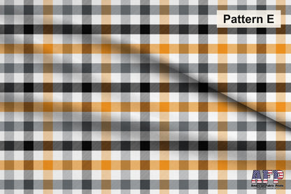 Halloween Plaid 1 Fabric Set. Choose your Patterns. Pattern E Shown. Shop now at American Fabric Prints.