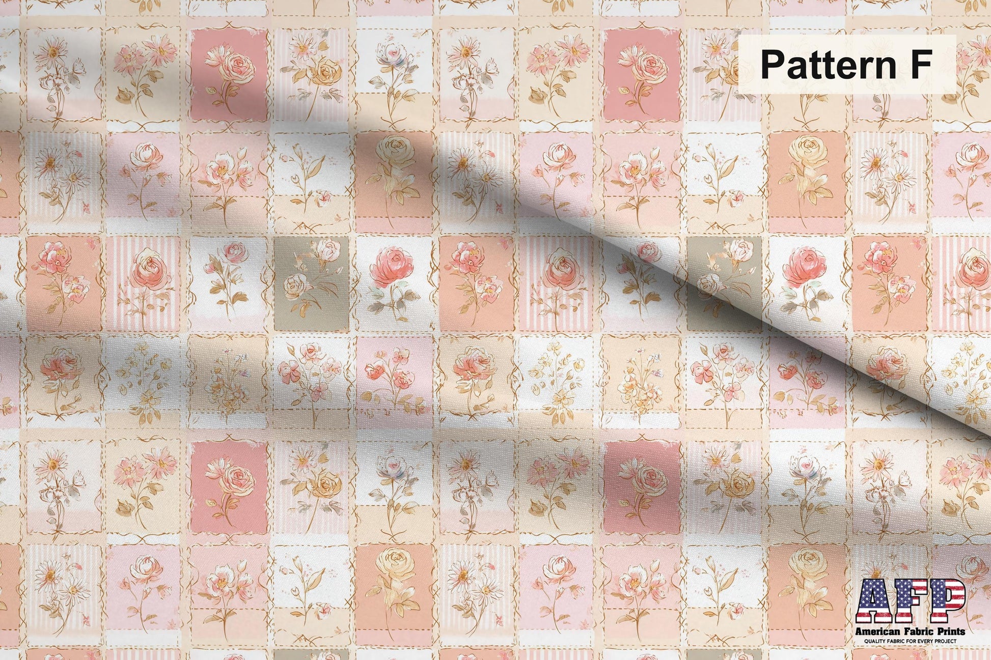 Shabby Chic Roses Fabric Bundle Set - Shop now at American Fabric Prints