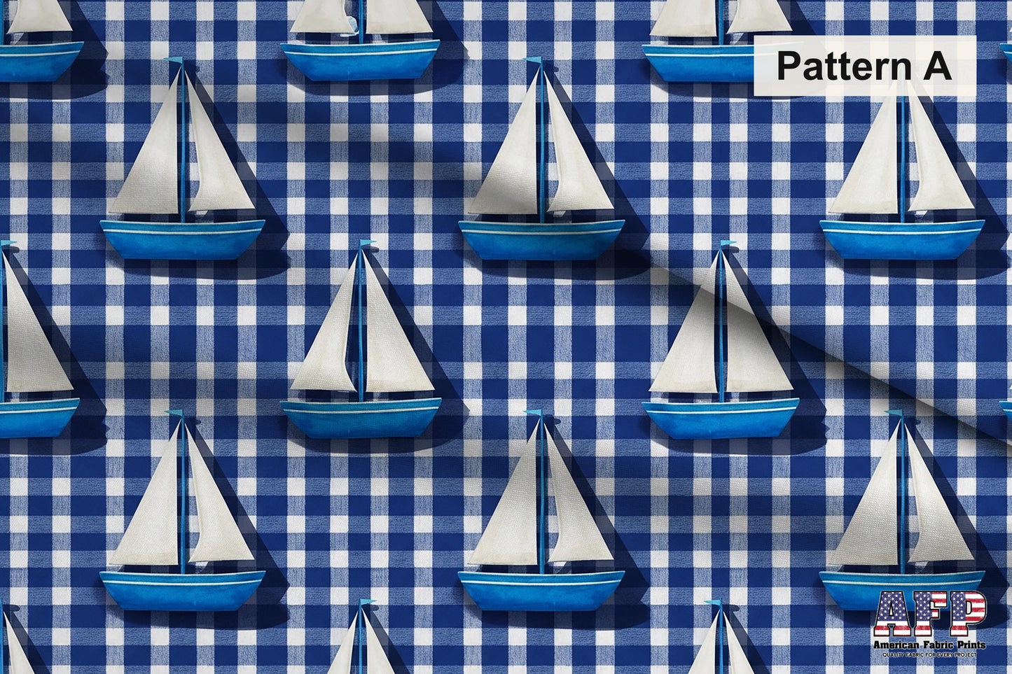 Blue Sailboat Fabric Bundle Set - Shop now at American Fabric Prints