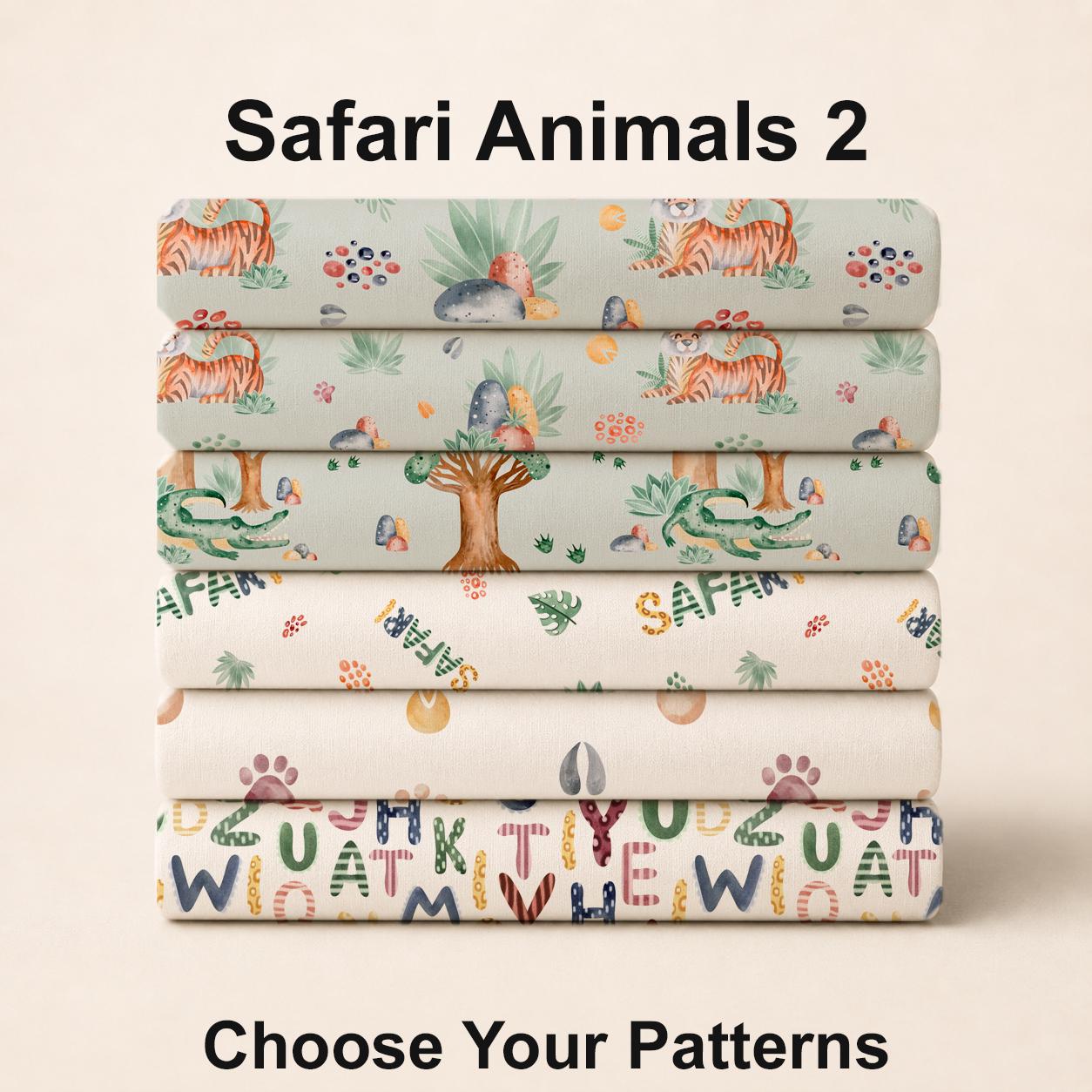 Safari Animals 2 Fabric Set. Shop now at American Fabric Prints.