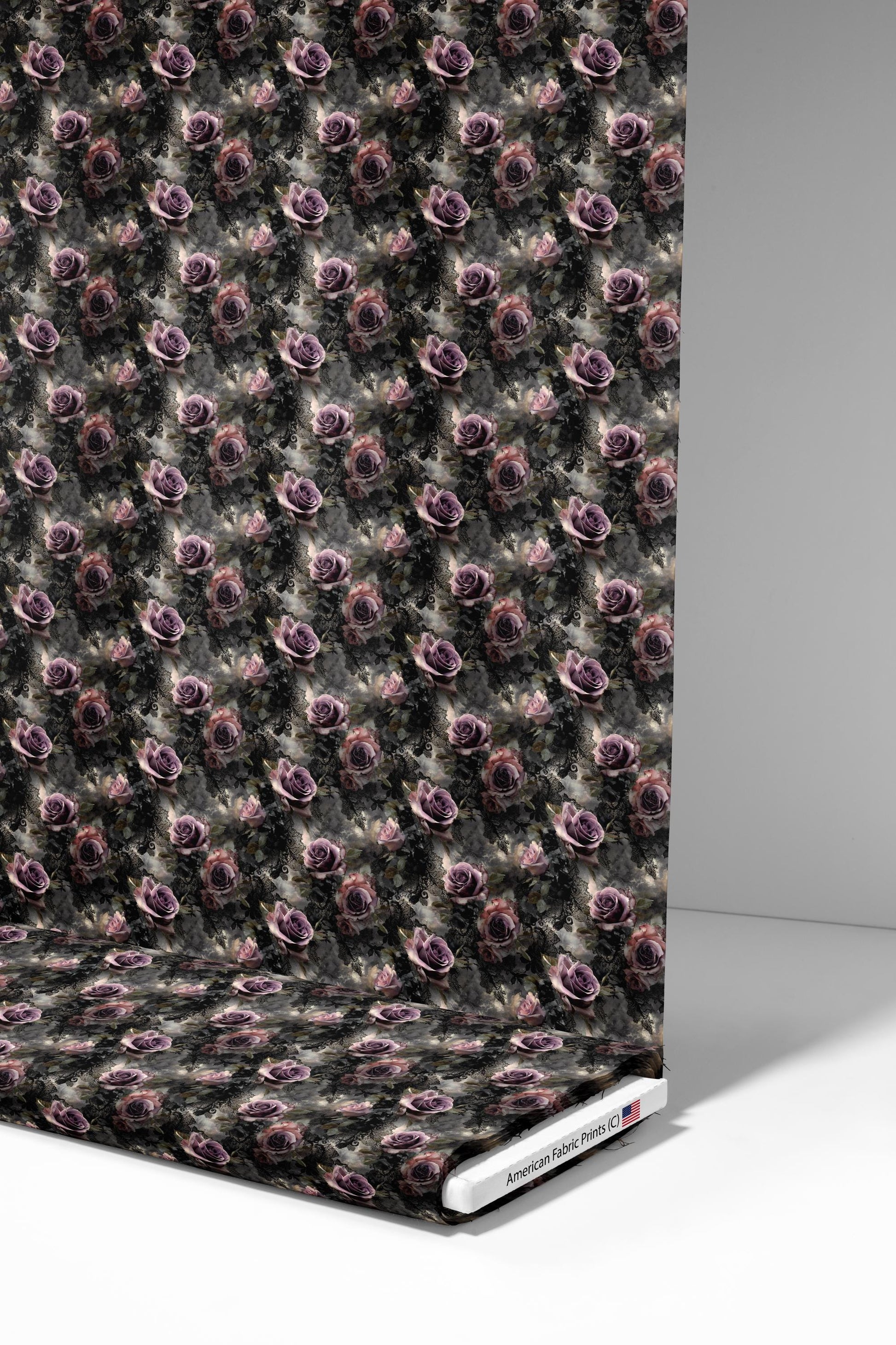 Victorian Goth Floral Fabric - Shop now at American Fabric Prints