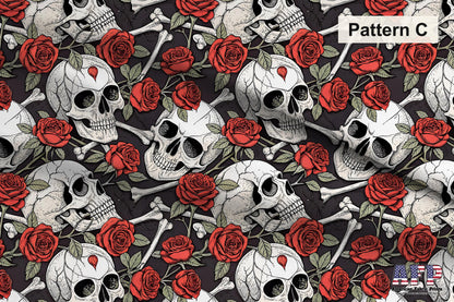 Playful Gothic Skulls Fabric Bundle Set - Shop now at American Fabric Prints