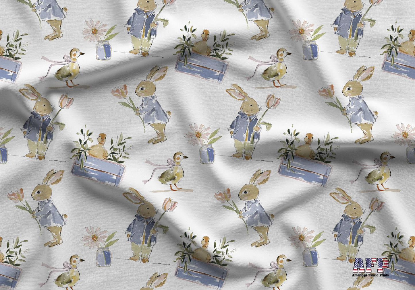 Charming Rabbit Fabric - Shop now at American Fabric Prints