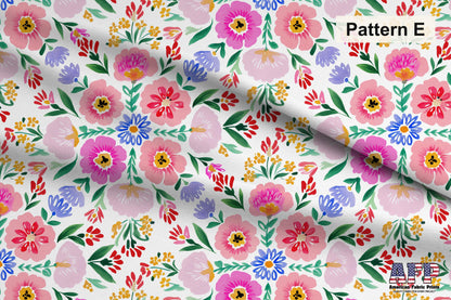 Folk Floral Fabric Bundle Set - Shop now at American Fabric Prints