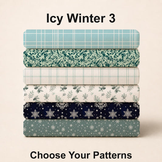Icy Winter 3 Fabric Bundle Set - Shop now at American Fabric Prints