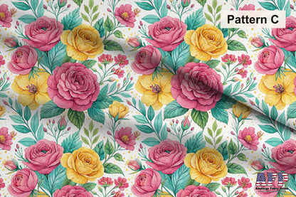 Summer Floral 3 Fabric Bundle Set - Shop now at American Fabric Prints