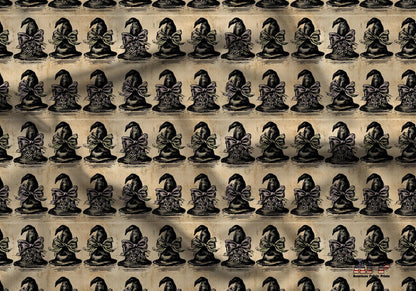 Vintage Retro Witches Hats Fabric - Shop now at American Fabric Prints