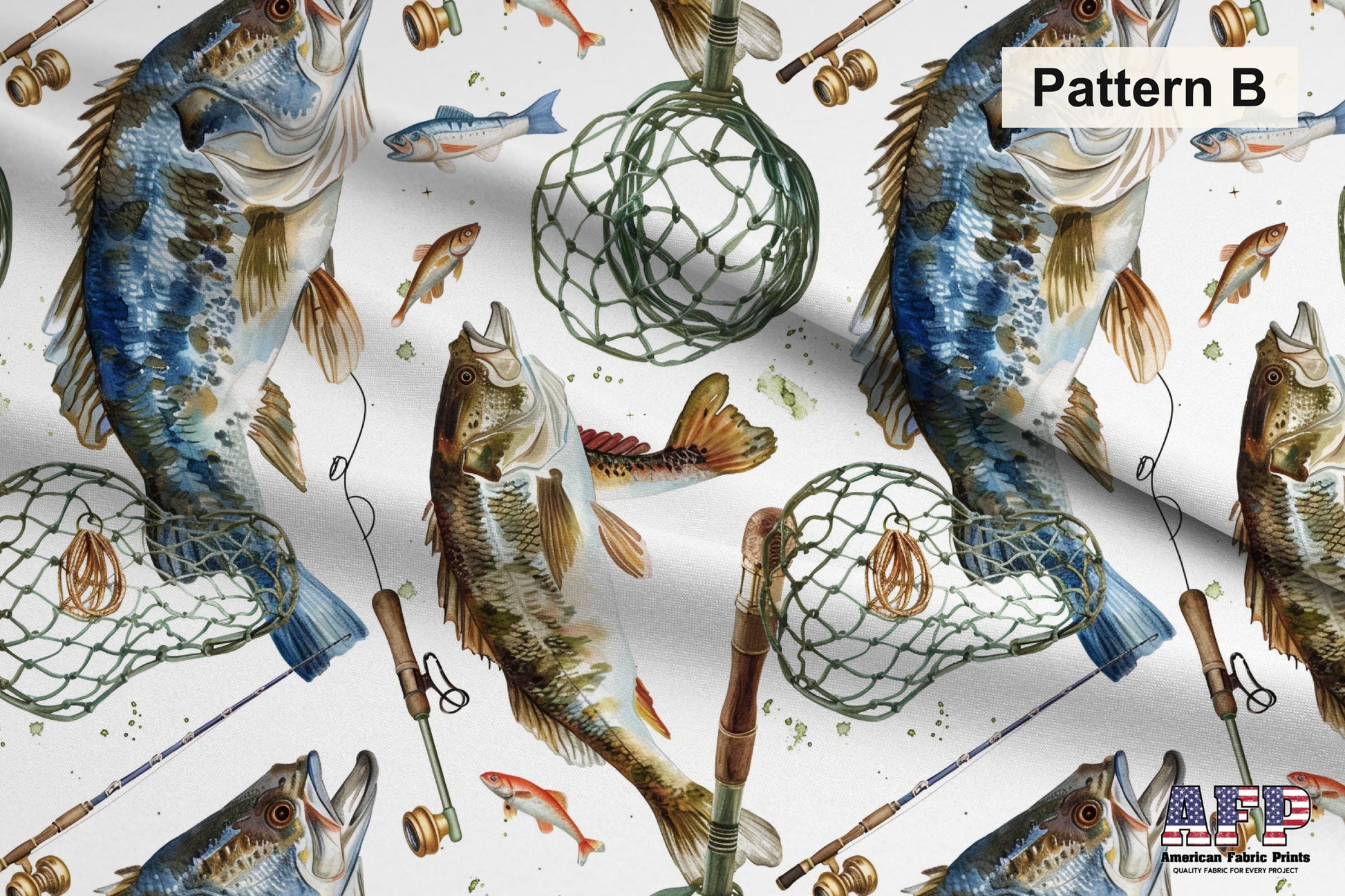 Fishing Fabric Bundle Set - Shop now at American Fabric Prints
