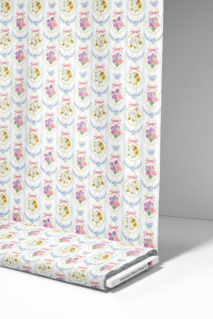 Vintage Cameo Frames Fabric - Shop now at American Fabric Prints